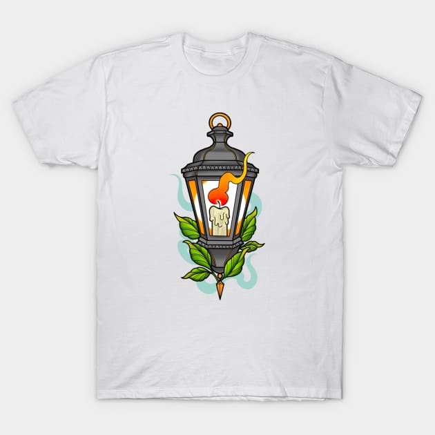 Neotraditional Lantern T-Shirt by Lauren Street